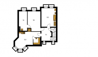 Mirror image | Floor plan of basement - EXCLUSIV 250